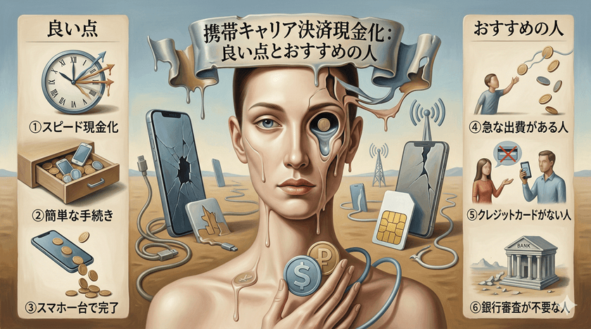携帯キャリア決済現金化が良いのはどういう点でどういう人におすすめなのか？